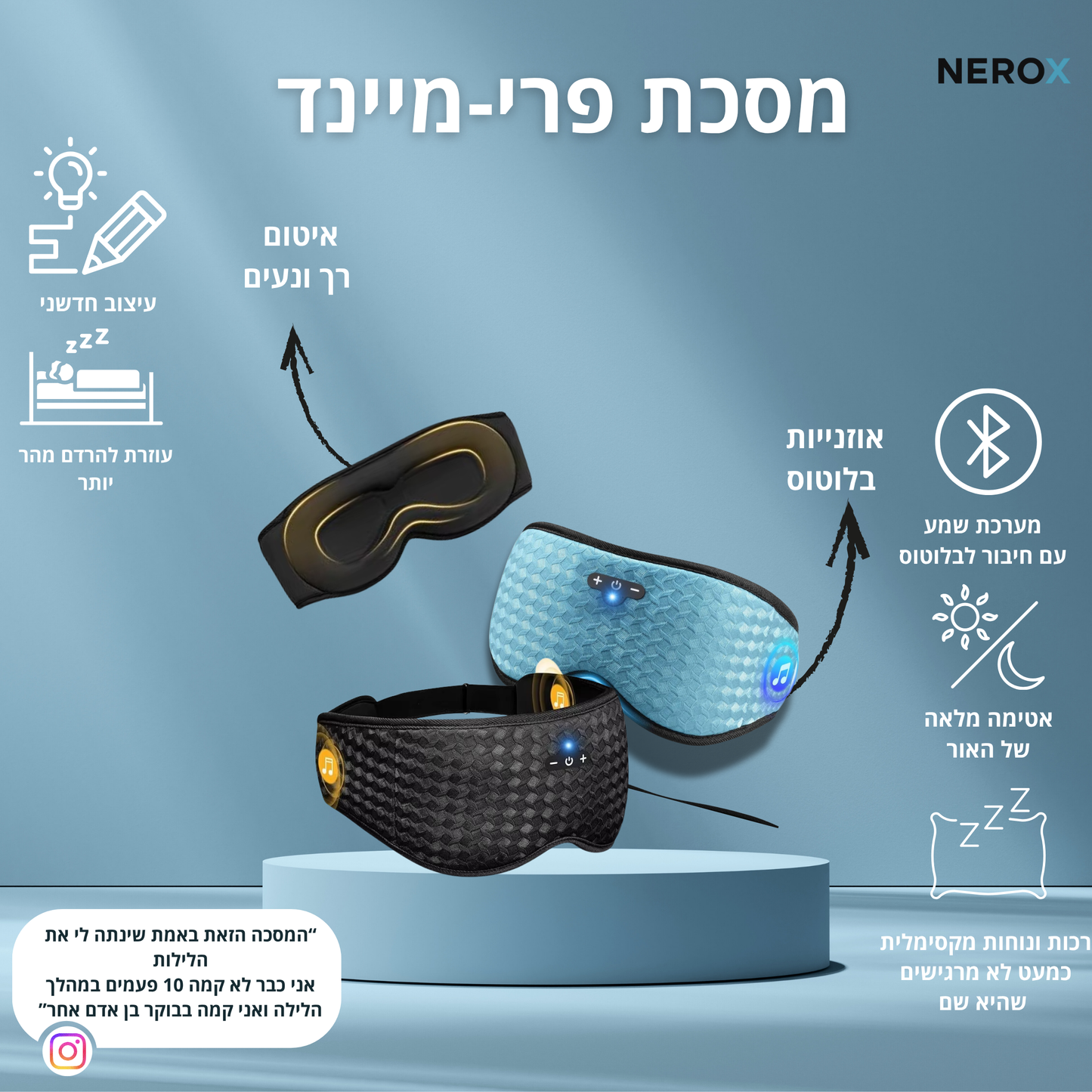 מסיכת פרי-מיינד מבית Nerox™